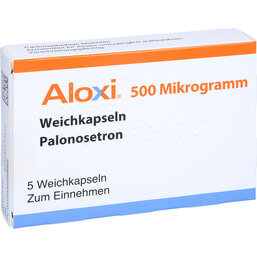 Abbildung: Aloxi 500 Mikrogramm Weichkapseln 5 St, Weichkapseln PZN 06905966