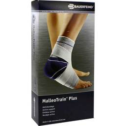 Abbildung: Malleotrain Plus Größe 2 rechts titan Sprunggelenkb. Bandage, 1 St PZN 06908976