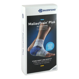 Abbildung: Malleotrain Plus Größe 2 links titan Sprunggelenkb. Bandage, 1 St PZN 06909059