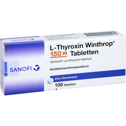 Abbildung: L-Thyroxin Winthrop 150 µg Tabletten 100 St, Tabletten PZN 06912943