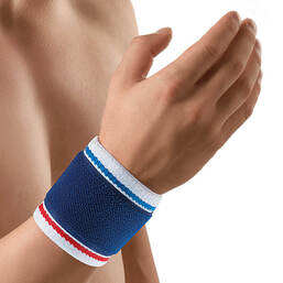 Abbildung: Bort Activecolor Handgelenkbandage large blau 1 St, Bandage PZN 06914310