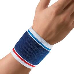 Abbildung: Bort Activecolor Handgelenkbandage medium blau 1 St, Bandage PZN 06914356