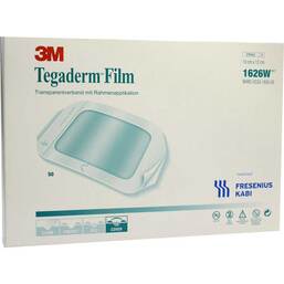 Abbildung: Tegaderm Film 10x12cm 1626W 50 St, Pflaster PZN 06917047