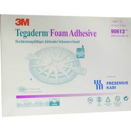 Abbildung: Tegaderm Foam Adhesive FK 14,3x15,6cm oval 90613 5 St, Verband PZN 06917308