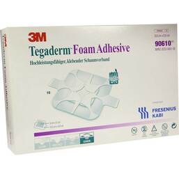Abbildung: Tegaderm Foam Adhesive FK 8,8x8,8cm 90610 10 St, Verband PZN 06917320