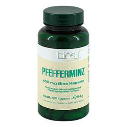 Abbildung: Pfefferminz 450 mg Bios Kapseln 100 St, Kapseln PZN 06924202