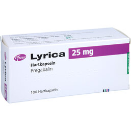 Abbildung: Lyrica 25 mg Hartkapseln 100 St, Hartkapseln PZN 06924449
