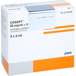 Abbildung: Cosopt Augentropfen 3X5 ml, Augentropfen PZN 06924544
