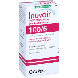 Abbildung: Inuvair 100 / 6 µg 120 Hub Druckgasinhalat 1 St, Inhalat PZN 06926827