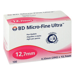 Abbildung: BD Micro-Fine + 12,7 mm Nadeln 0,33x12,7 mm 100 St, Kanüle PZN 06941910 