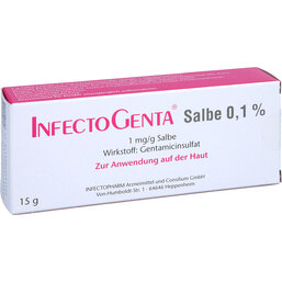 Abbildung: Infectogenta Salbe 0,1% 15 g, Salbe PZN 06945115