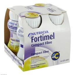 Abbildung: Fortimel Compact Fibre Vanille 4X125 ml, Flüssigkeit PZN 06950955