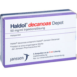 Abbildung: Haldol decanoas Ampullen 5X3 ml, Injektionslösung PZN 06951860