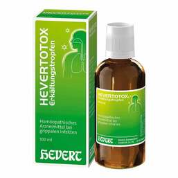 Abbildung: Hevertotox Erkältungstropfen 100 ml, Tropfen PZN 06961686