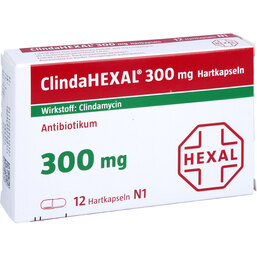 Abbildung: Clindahexal 300 Hartkapseln 12 St, Hartkapseln PZN 06963030