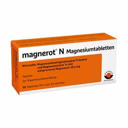 Abbildung: Magnerot N Magnesiumtabletten 50 St, Tabletten PZN 06963337