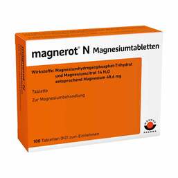 Abbildung: Magnerot N Magnesiumtabletten 100 St, Tabletten PZN 06963343