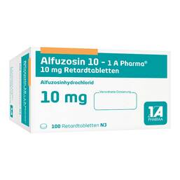 Abbildung: Alfuzosin 10 mg 1A Pharma Retardtabletten 100 St, Retard-Tabletten PZN 06963969