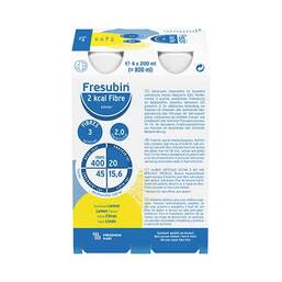 Abbildung: Fresubin 2 kcal fibre Drink Lemon Trinkflasche Lösung, 24X200 ml PZN 06964673