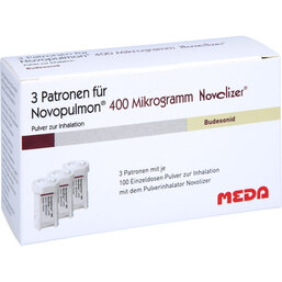 Abbildung: Novopulmon 400 µg Novolizer Patrone 3x100ED 3X100 St, Inhalationspulver PZN 06966229