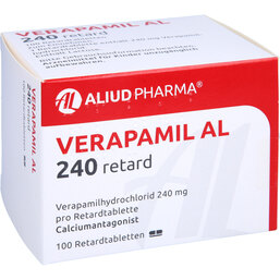 Abbildung: Verapamil AL 240 Retardtabletten 100 St, Retard-Tabletten PZN 06967335