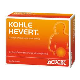 Abbildung: Kohle Hevert Tabletten Tabletten, 100 St PZN 06968642