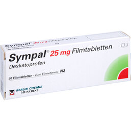 Abbildung: Sympal 25 mg Tabletten Filmt 30 St, Filmtabletten PZN 06971532