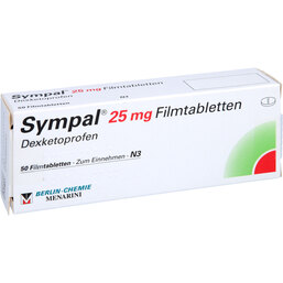 Abbildung: Sympal 25 mg Tabletten 50 St, Filmtabletten PZN 06971549