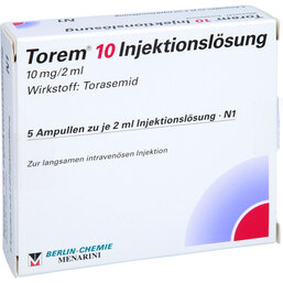 Abbildung: Torem 10 Injektionslösung 5X2 ml, Injektionslösung PZN 06971621
