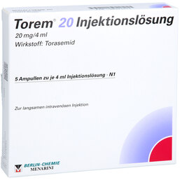 Abbildung: Torem 20 Injektionslösung 5X4 ml, Injektionslösung PZN 06971644