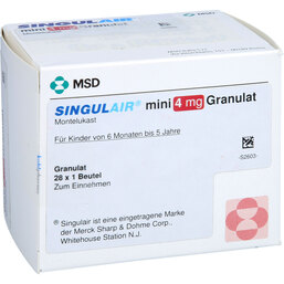 Abbildung: Singulair mini 4 mg Granulat 28 St, Granulat PZN 06976469