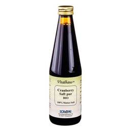 Abbildung: Cranberry Saft pur bio Vital Saft, 330 ml PZN 06978563