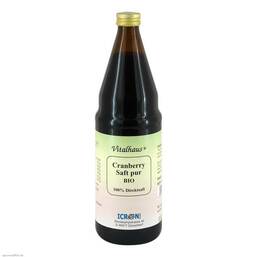 Abbildung: Cranberry Saft pur bio Vital Saft, 750 ml PZN 06978646