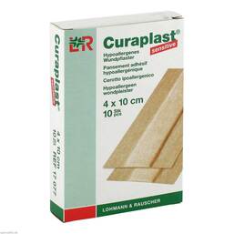 Abbildung: Curaplast sensitive Wundschn.Verband 4x10cm Pflaster, 10 St PZN 06980063