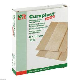 Abbildung: Curaplast sensitive Wundschn.Verband 8x10cm Pflaster, 10 St PZN 06980117