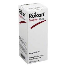 Abbildung: Rökan Tropfen 40 mg 100 ml, Flüssigkeit PZN 06994326
