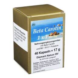 Abbildung: Beta Carotin 1 x 1 Pro Tag Kapseln Kapseln, 40 St PZN 06995030