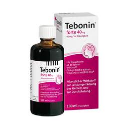 Abbildung: Tebonin forte 40 mg Lösung Flüssigkeit, 100 ml PZN 06995981