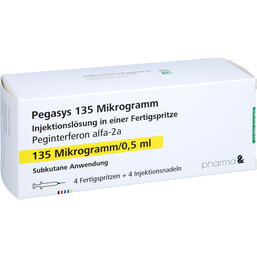 Abbildung: Pegasys 135 µg Injektionslösung in einer Fertigspritze 4 St, Injektionslösung in einer Fertigspritze PZN 07004567