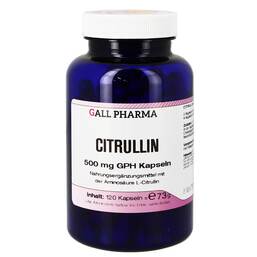 Abbildung: Citrullin 500 mg GPH Kapseln 120 St, Kapseln PZN 07011596