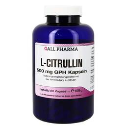 Abbildung: L-Citrullin 500 mg GPH Kapseln Kapseln, 180 St PZN 07012839
