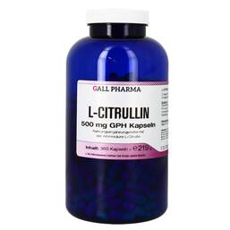 Abbildung: L-Citrullin 500 mg GPH Kapseln 360 St, Kapseln PZN 07012845