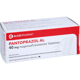 Abbildung: Pantoprazol AL 40 mg magensaftresistente Tabletten 100 St, Tabletten magensaftresistent PZN 07013193