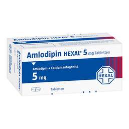 Abbildung: Amlodipin Hexal 5 mg Tabletten 100 St, Tabletten PZN 07018606