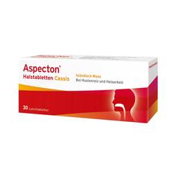 Abbildung: Aspecton Halstabletten Cassis Lutschtabletten Lutschtabletten, 30 St PZN 07020537