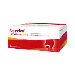 Abbildung: Aspecton Halstabletten Cassis Lutschtabletten Lutschtabletten, 60 St PZN 07020572