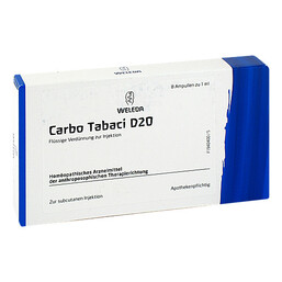Abbildung: Carbo Tabaci D 20 Ampullen 8 St, Ampullen PZN 07020856