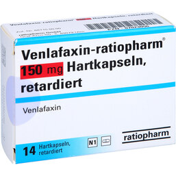 Abbildung: Venlafaxin ratiopharm 150 mg Hartkapseln retardiert 14 St, Retard-Kapseln PZN 07023056
