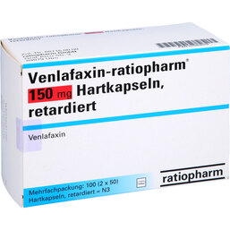 Abbildung: Venlafaxin ratiopharm 150 mg Hartkapseln retardiert 100 St, Retard-Kapseln PZN 07023079