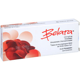 Abbildung: Belara Filmtabletten 3X21 St, Filmtabletten PZN 07024601